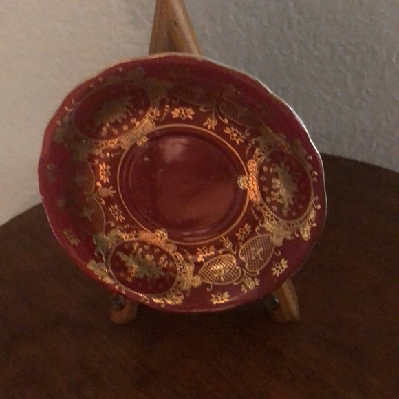 5️⃣ FOR $3️⃣! VINTAGE CHUBU HAND PAINTED “CHERRY EXCLUSIVE” CHINA SAUCER - Picture 4 of 8